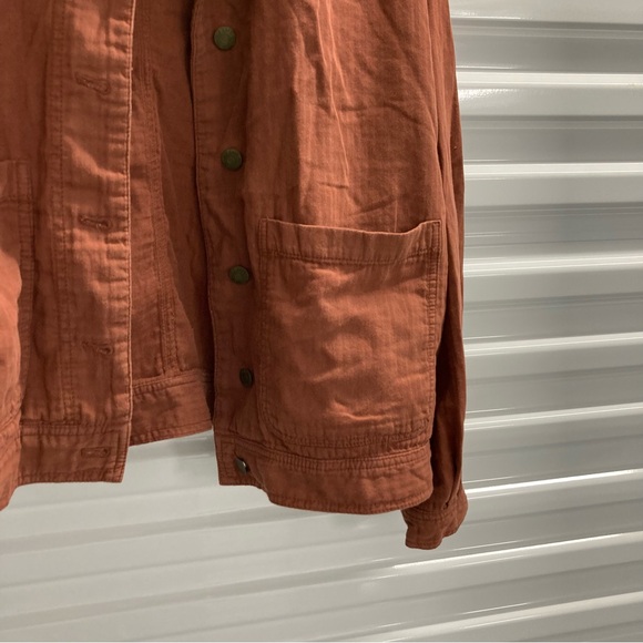 Old Navy Men's Rust Button-Down Shirt - Picture 7 of 8